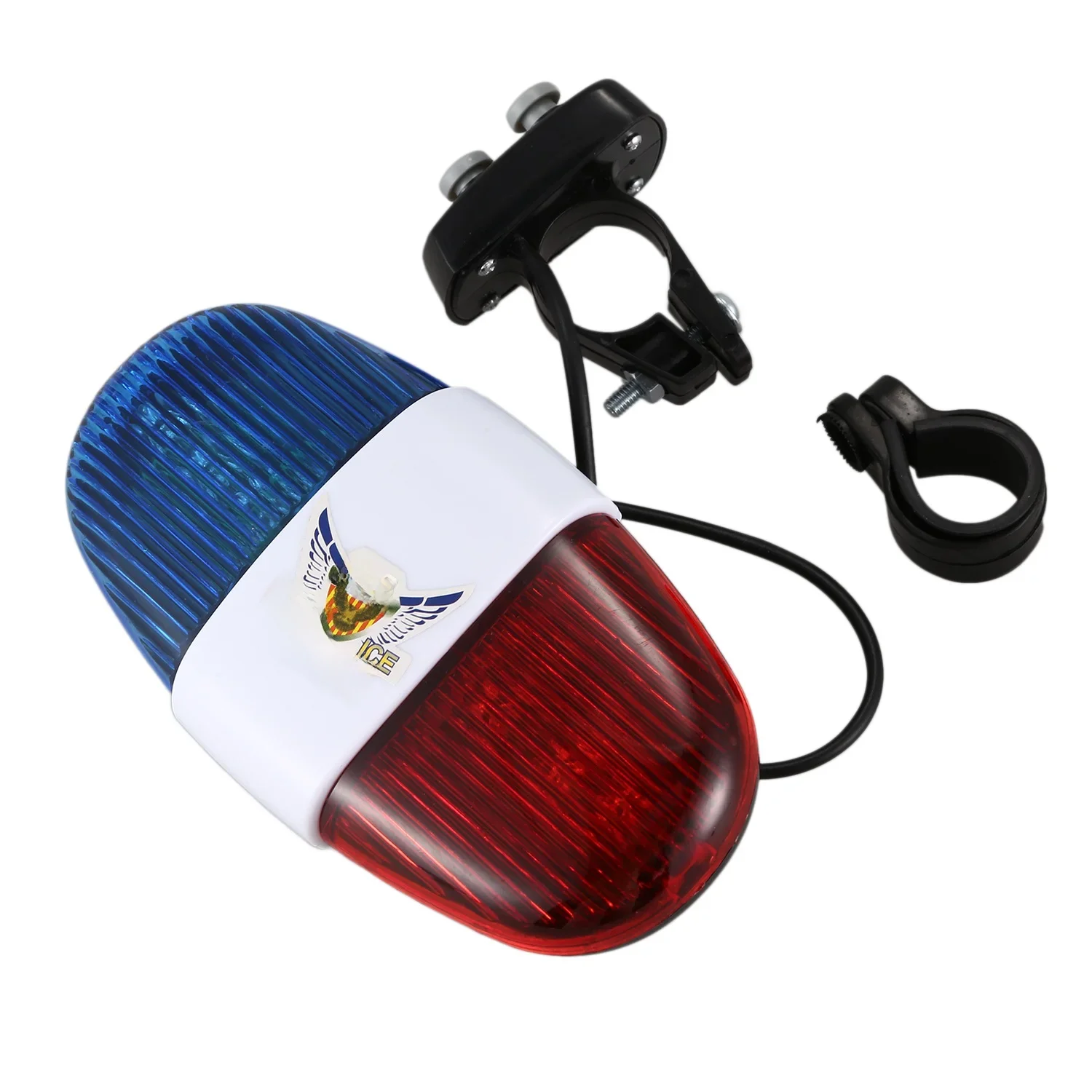 AliExpress Bicycle Cycling 4 Tones 6 LED Electronic LED Warning Lights Siren Horn Beeper Bell