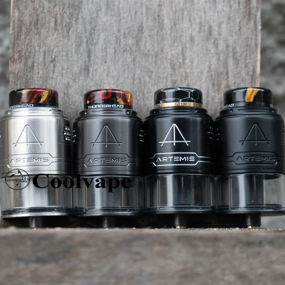 

Authentic ThunderHead Creations & Tony Vapes Artemis II RDTA Rebuildable Tank Atomizer 4.5ml Dual Coil Vape Atomizer