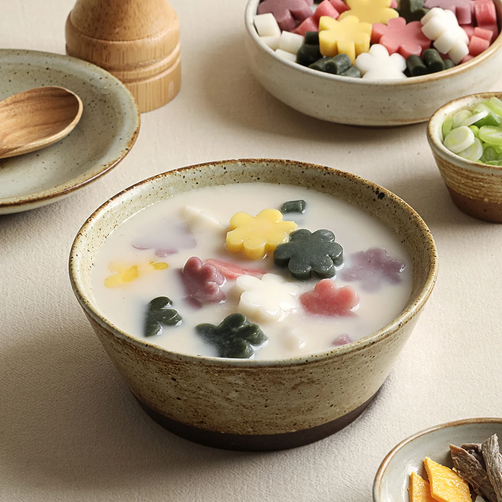 ○ Five-colored flower rice cake soup 500g rice cake soup made with domestic ingredients