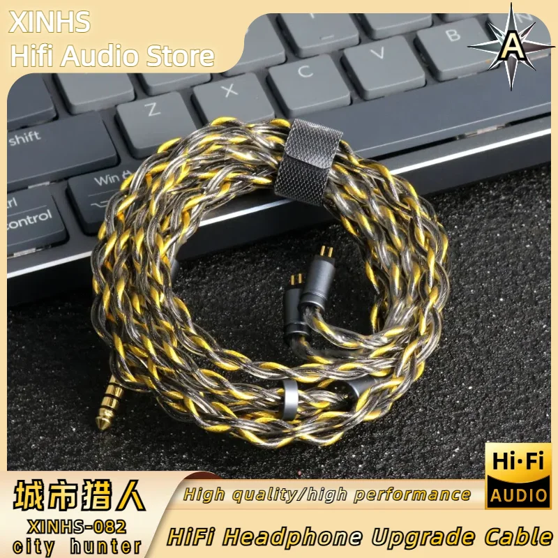 

XINHS City Hunter HIFI Headphone Upgrade Cable 0.78mm MMCX IE900 Balanced 2.5mm 4.4mm Audio Cable For M5 Olina Delci Explorer