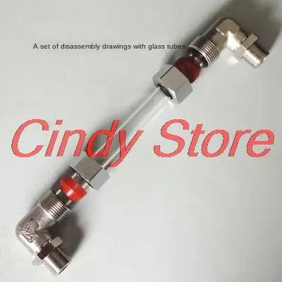 Cork water level gauge 3 branch glass tube elbow steam generator boiler water level elbow water steam tube tube steaming