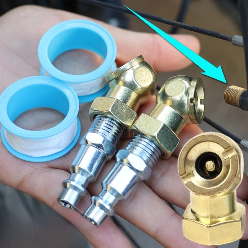 AliExpress Ball Inflator Air Chuck Set Brass 1/4NPT Air Compressor Tire Inflator Attachment Inflator for Car Truck Quick Gas Pipe Bicycle