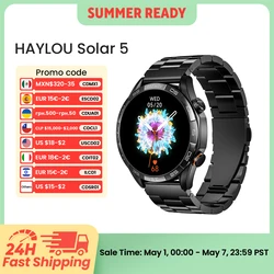 HAYLOU Solar 5 Voice Calling Smartwatch 1.58'' AMOLED Display 60Hz Smart Watch 24H Health Monitoring Sports Smartwatch for Men