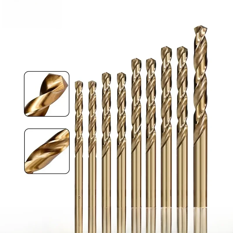 CMCP-Forets hélicoïdaux HSS, 1-13mm, M2 asile alt Coated for Wood, Metal Hole Cutter, Gun Drill Bits, Metal Working Tools