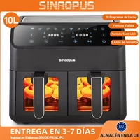 Freidora de aire 10L doble cesta