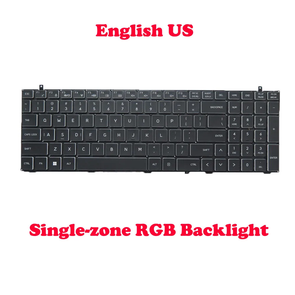 Laptop AR RU Keyboard For Gateway GGNC71719 GGNC71719-BK 17.3' United States US German GR No Backlit Paper Black No Frame New