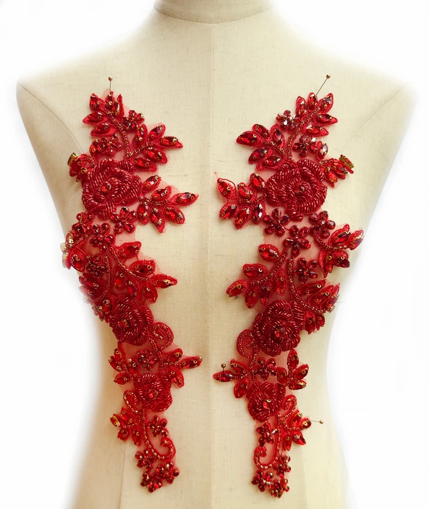 

HelluyerDc красные стразы, аппликация из бисера, 3D аппликация с розами для одежды, дома, украшения своими руками, легко резать мелкие кусочки