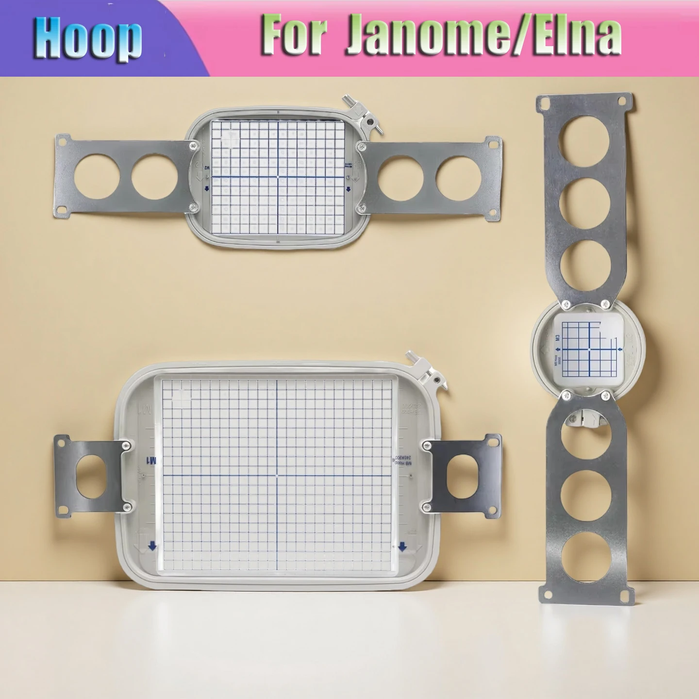 Argola de bordado para quadro de máquina de bordar janome para janome MB-4 MB-7 elna 9900 quadro de bordado JA-M1 JA-M2 JA-M3