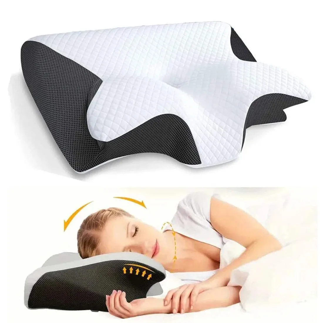 Kopfkissen Memory Foam Kissen Orthopädisches Kissen Schlafkissen Nackenkissen DE