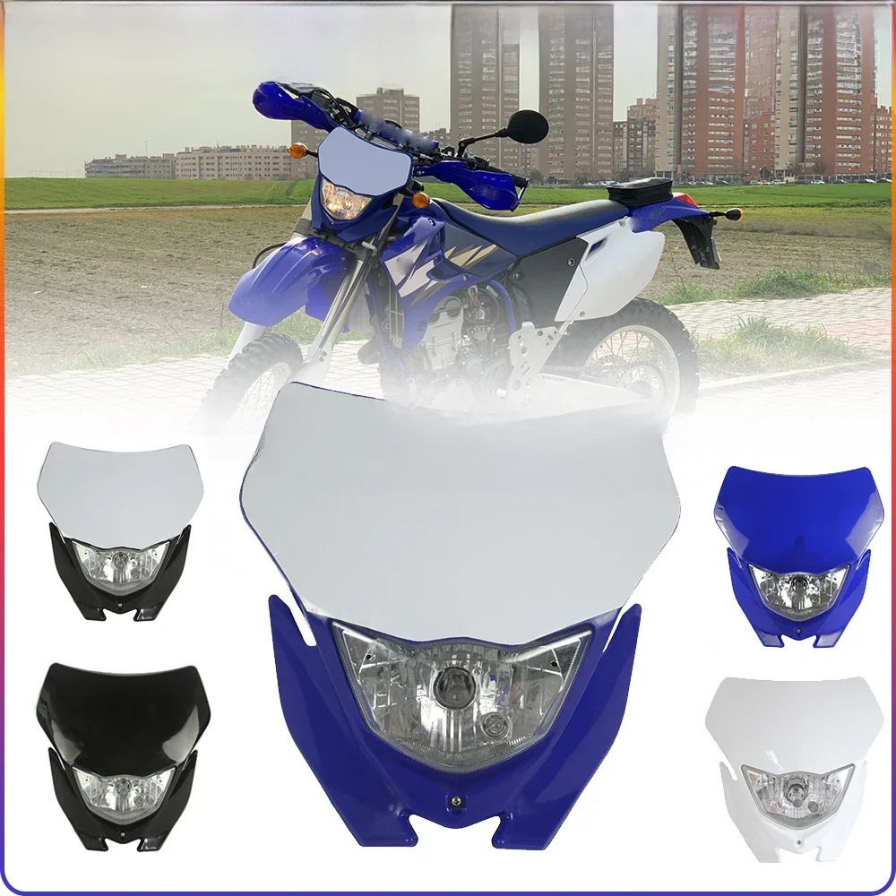 AliExpress papanda Motocross Headlight Dirt Bike H4 12V Front Running Headlamp For Yamaha WRF250 400 426 450 WR250 WR450 YZ YZF TW TTR Enduro MX