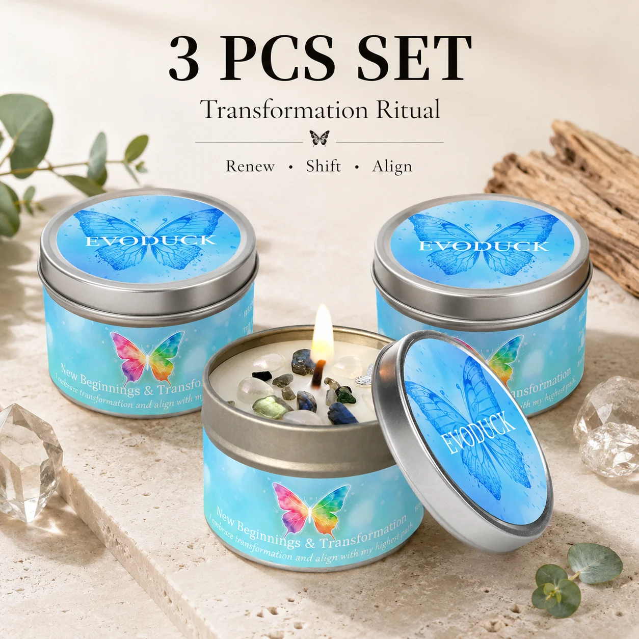 3-teiliges Peace & Calm Krista – Scented Candle Set Bewertung und Preis