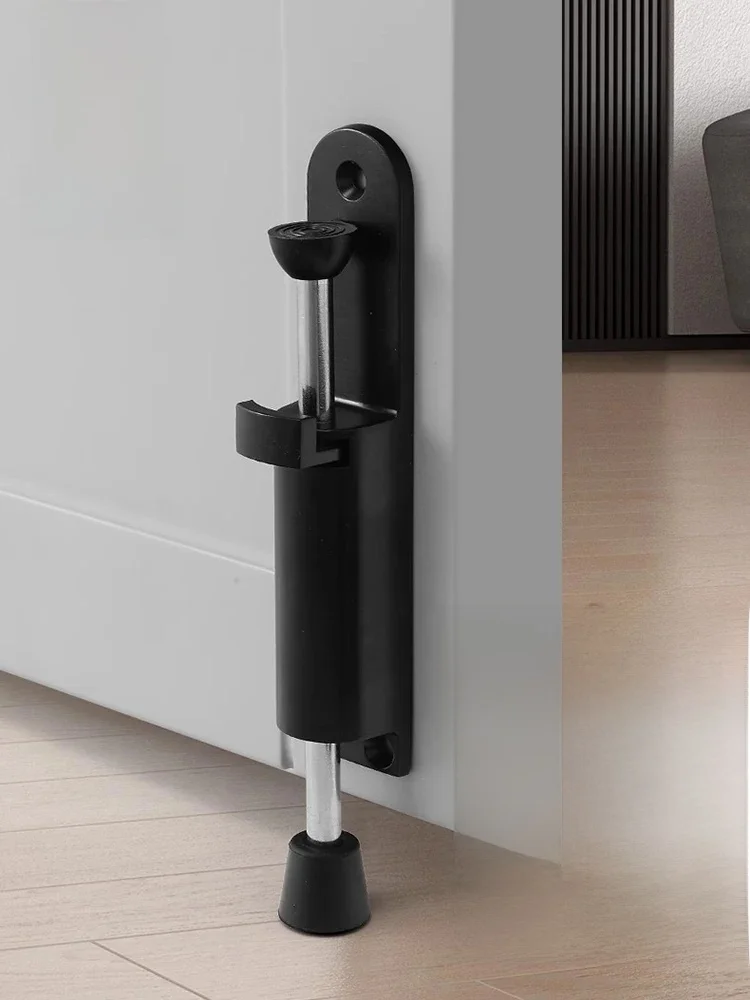 KAK RapDuty-Butoir de porte avec pied en caoutchouc, arrêt aléatoire, pédale, support de serrure de porte, arrêt de porte à enfiler, quincaillerie