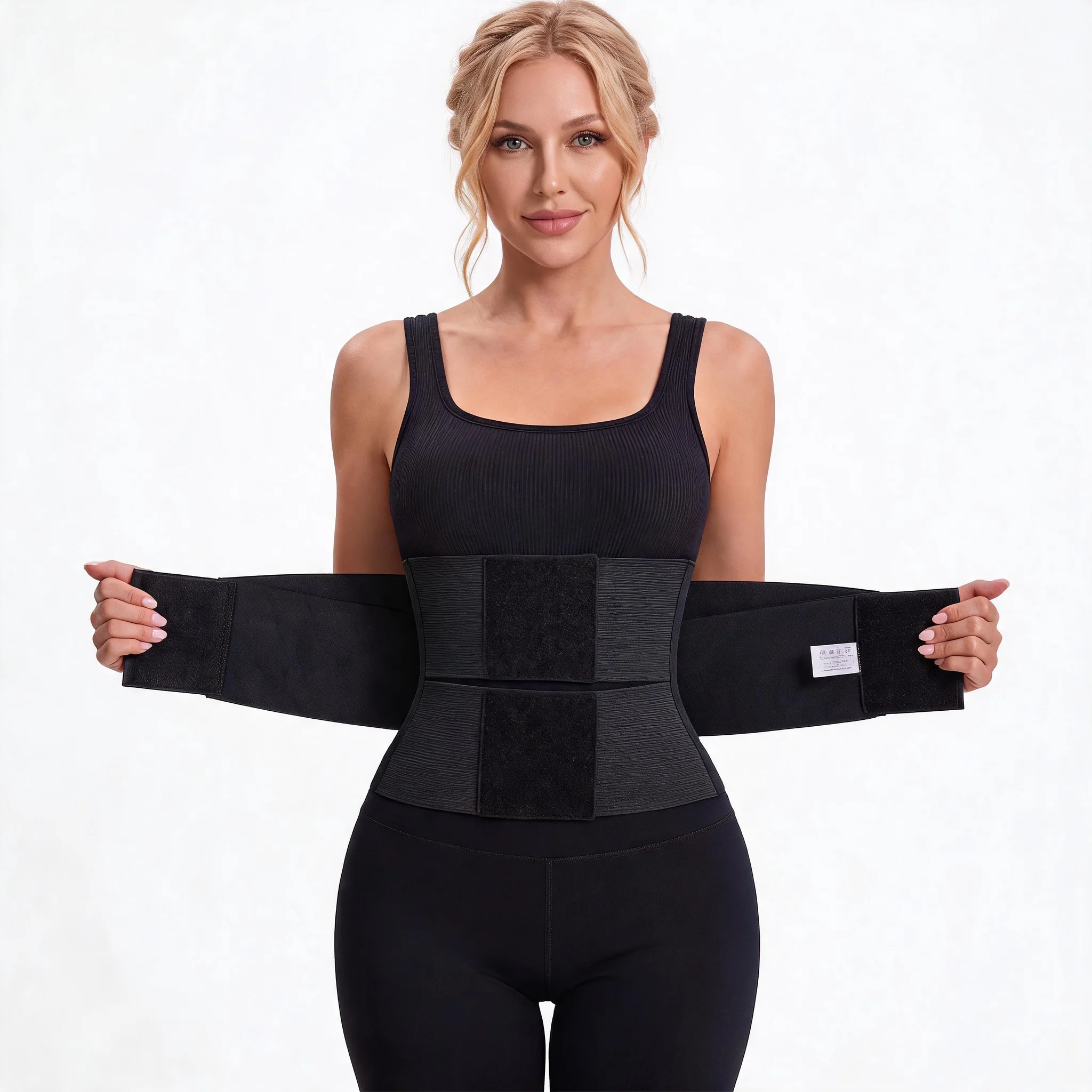 Women's Comfort Nylon Adjustable Multi-Color 3-Ring Wrap Waist Trainer – Tummy Control Shapewear, Sexy Slim Waist Shaper, Ideal for Festivals & Celebrations