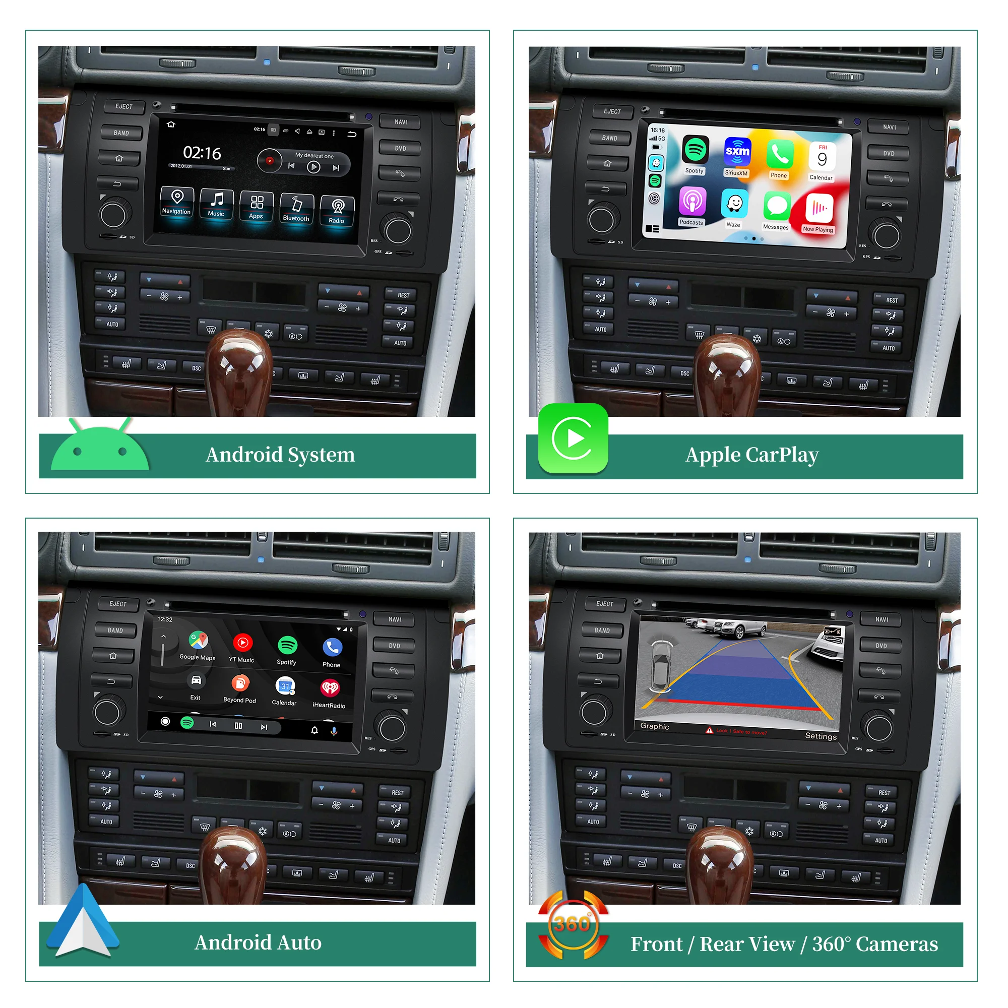

Wireless Carpaly for BMW X5 E53 Radio Upgrade 7 inch Touch Screen Android Auto Netflix Android Stereo GPS Navigation 2000-2007