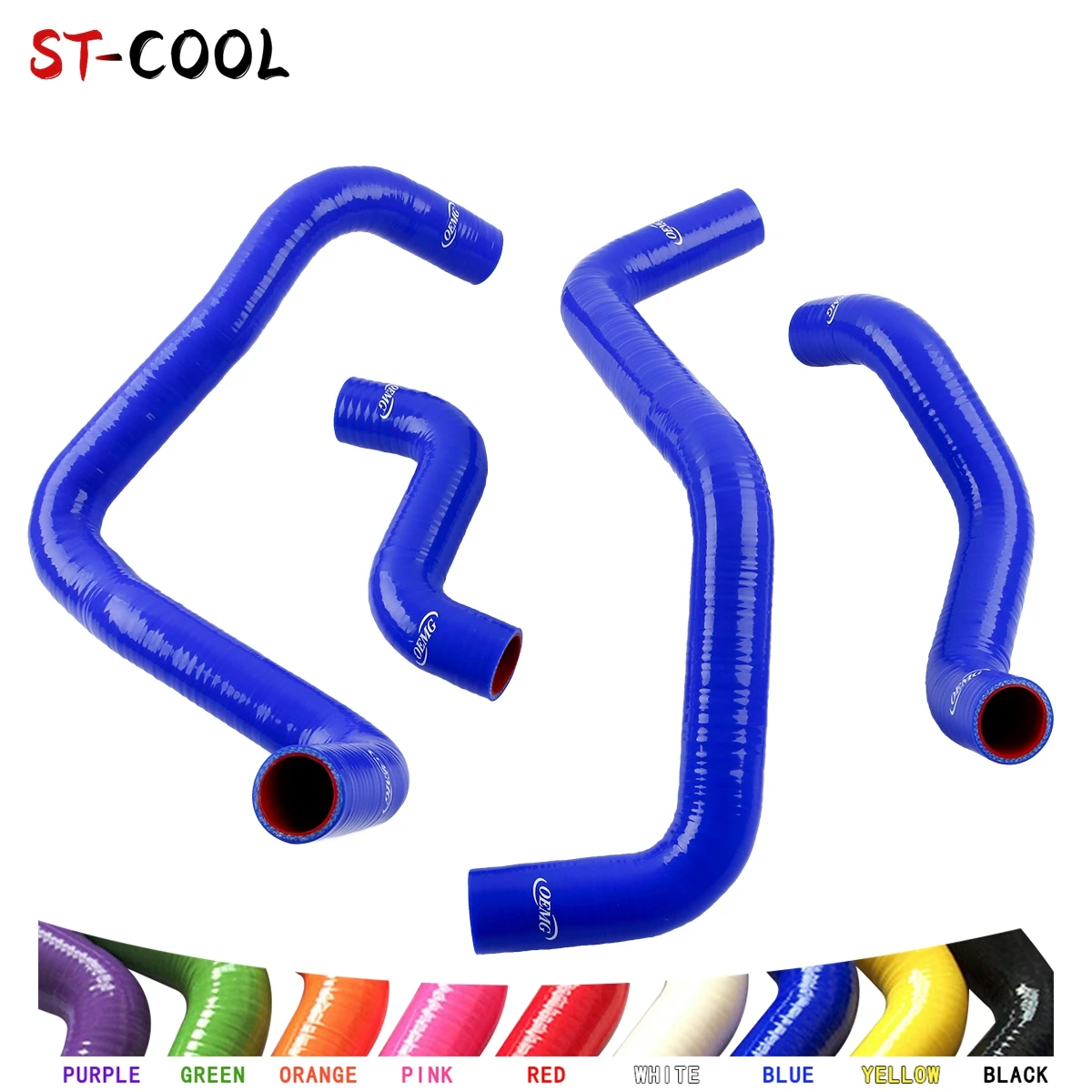 For Bertone FIAT X1/9 X 1/9 1972-1983 1973 1974 1975 1976 1977 1978 1979 1980 1981 1982 Radiator Hoses Kit Silicone Tube 4Pcs