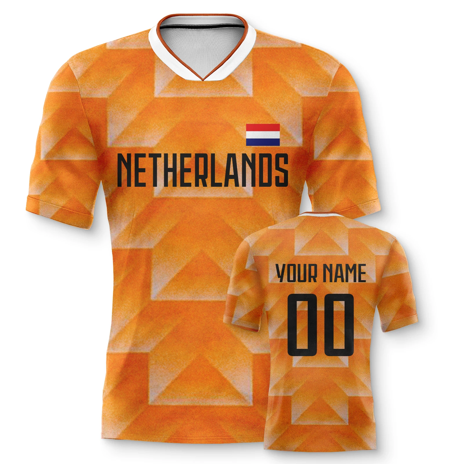 Custom Netherlands Soccer Jersey Dutch Football Team Shirt Personalized Name Number Soccer Jerseys for Kids Men Women