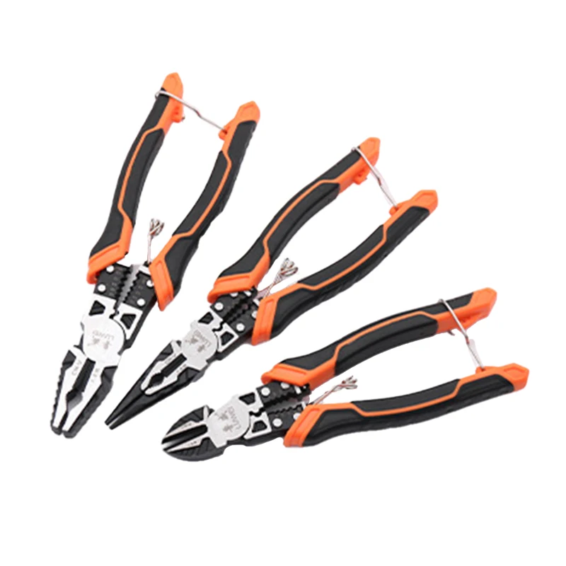 9-inch wire stripping needle-nose pliers, wire strippers, wire strippers, electricians, multi-function, labor-saving