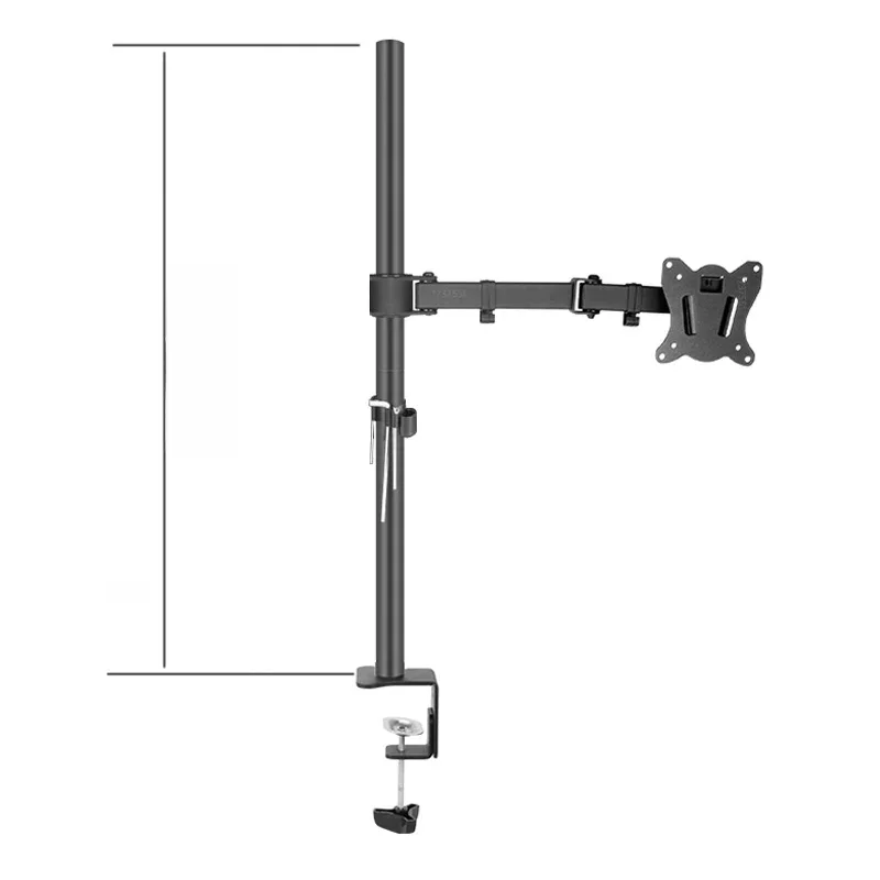 800mm T902-180 10"-27" Monitor-Tischständer Vollbeweglich 360 Grad Stahlhalterung Klemmsockel Monitorhalterung LCD-Halterung 0-11kg