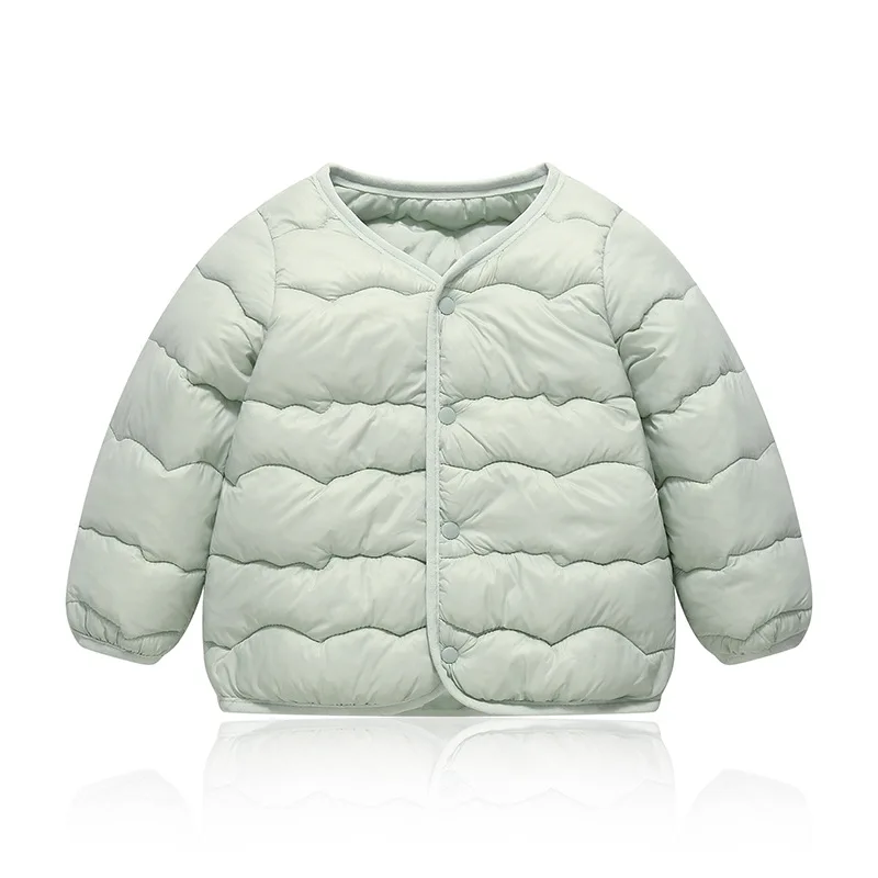 Girls plush short jacket 2026 autumn/winter new floral button cotton corduroy goose children\'s plush thickened jacket Down Jacke