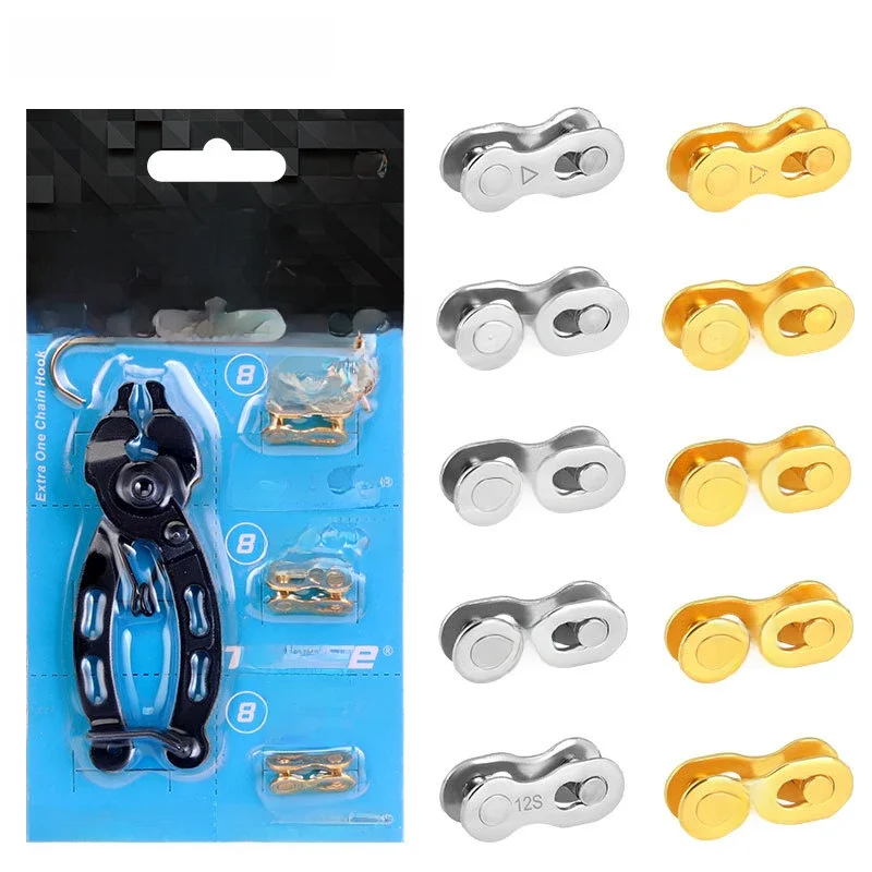 AliExpress TOOPRE Mountain Bike Chain Quick-Link 6-7-8/9/10/11/12 Speed Gold/Silver Missing Link EIEIO Bicycle