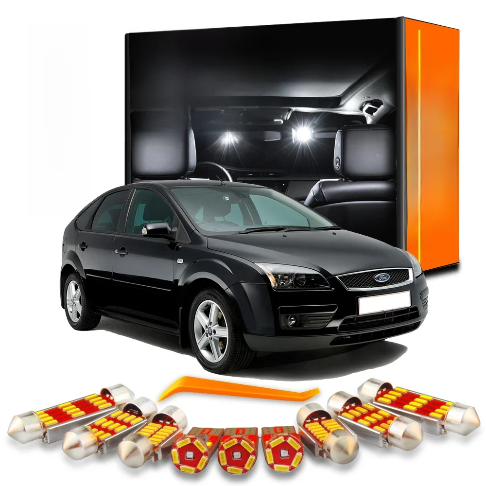 ZUORUI Canbus voiture LED intérieur carte dôme coffre Kit d'éclairage pour Ford Focus 2 3 MK2 MK3 berline trappe 2000-2017 2018 ampoule LED sans erreur