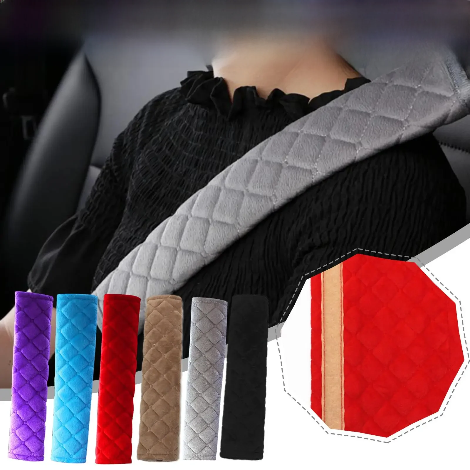 Housse de ceinture de sécurité de voiture, coussins d'épaule de ceinture de sécurité universels, Protection des épaules, housses de ceinture de sécurité confortables