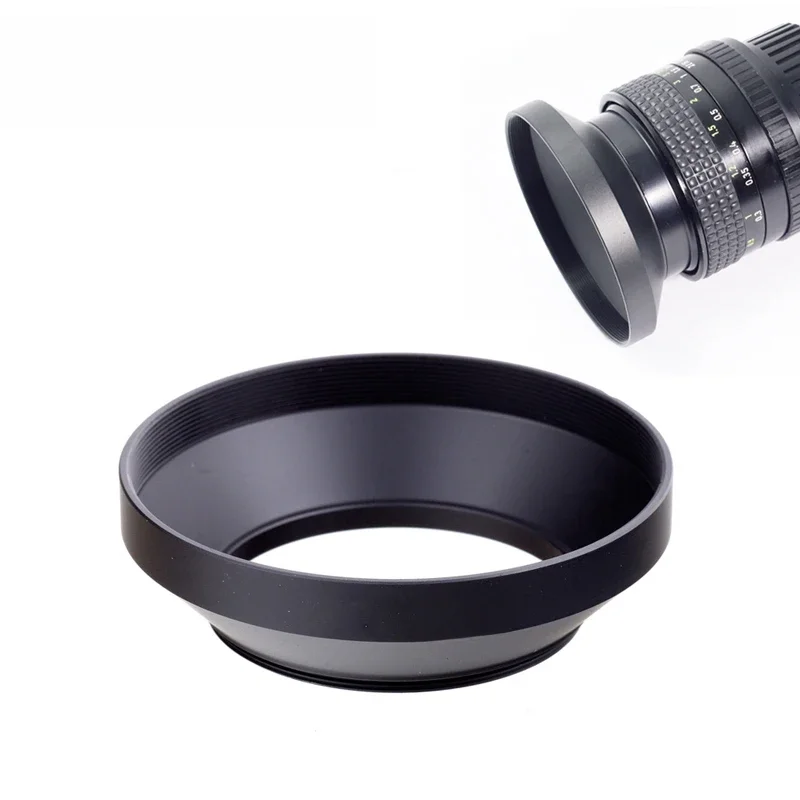Osłona obiektywu aparatu metalowy szeroki kąt 49mm 52mm 58mm 55mm 62mm 67mm 72mm 77mm 82mm wkręcany Lente Protect dla Canon Nikon Sony Leica — zdjęcie 2