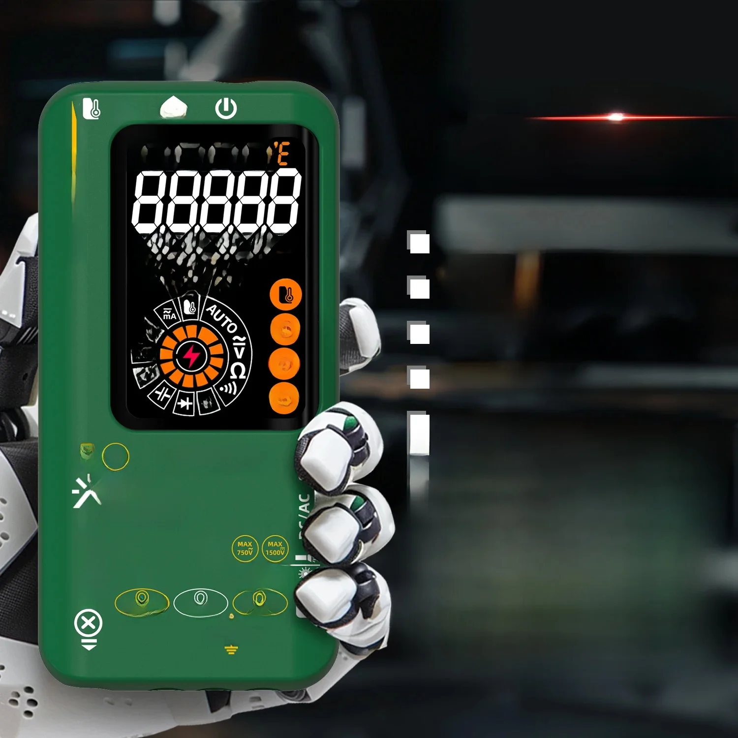 BSIDE V30 Digital Multimeter 20000counts Smart Infrared Temperature Tester T-RMS 1500V DC AC Voltage Rechargeable Multiteter DMM