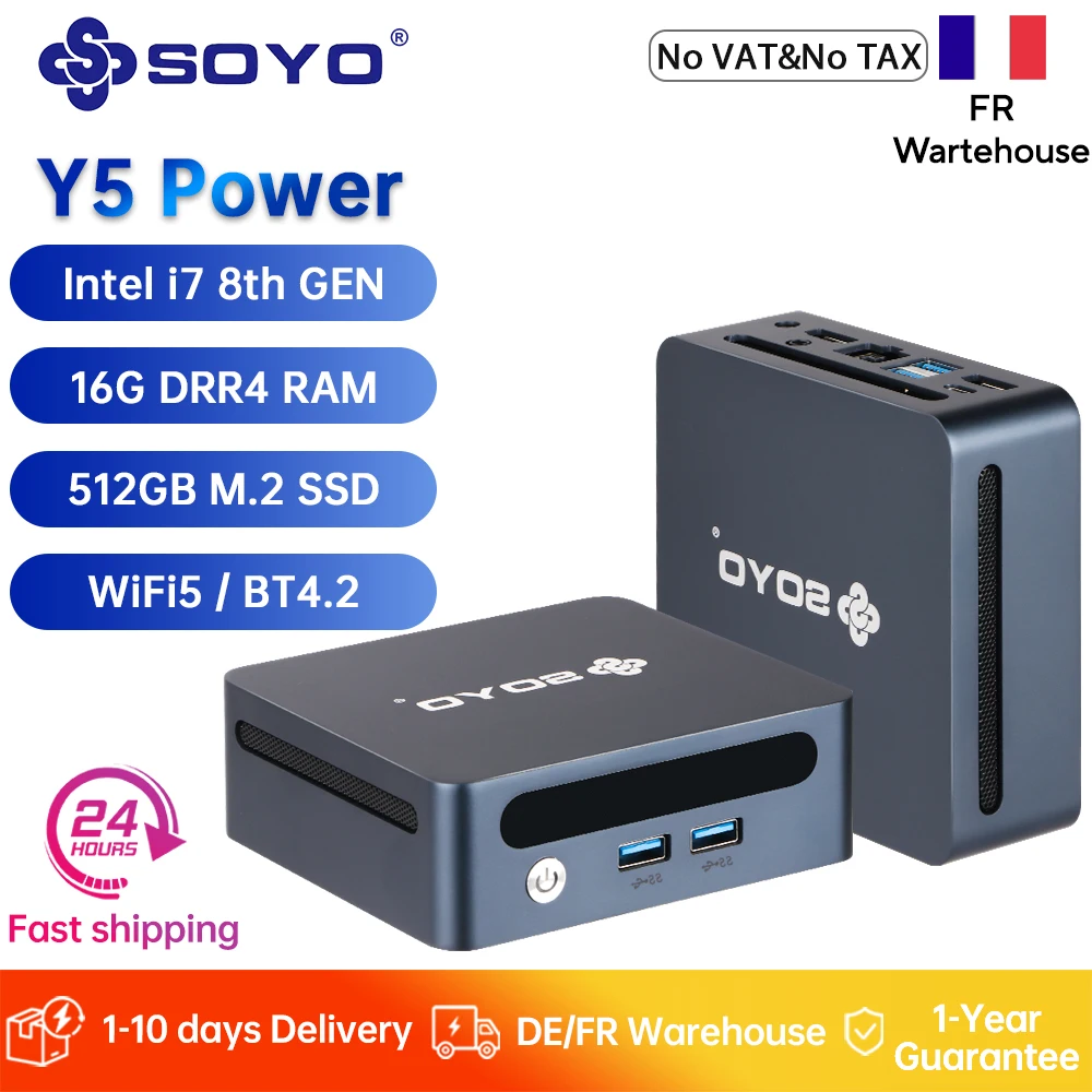 Mini PC SOYO Y5 i7 16GB 512GB SSD