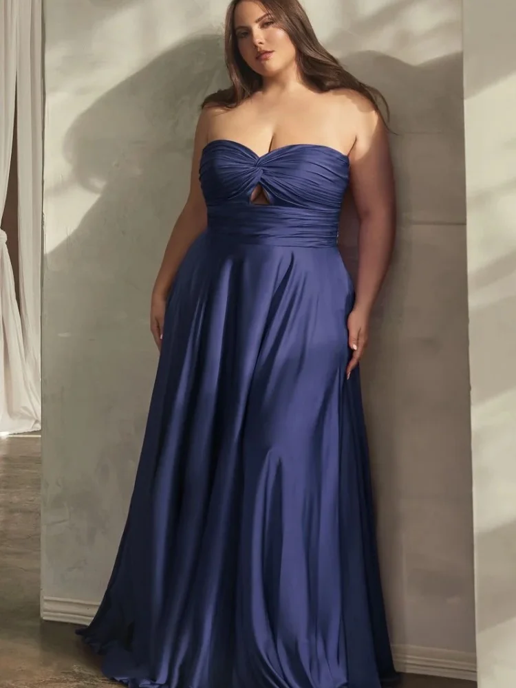 vestidos de festa de casamento personalizados 	   Vestidos de noite sexy 	   Zíper sem alças