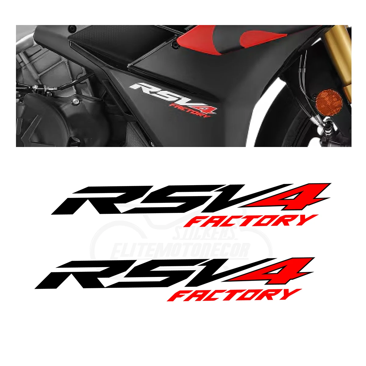 

Для Aprilia RSV4 1100 наклейка 2020 2021 2022 2023 2024 обтекатель мотоцикла наклейка на корпус наклейка левая и правая 2 шт. RSV4