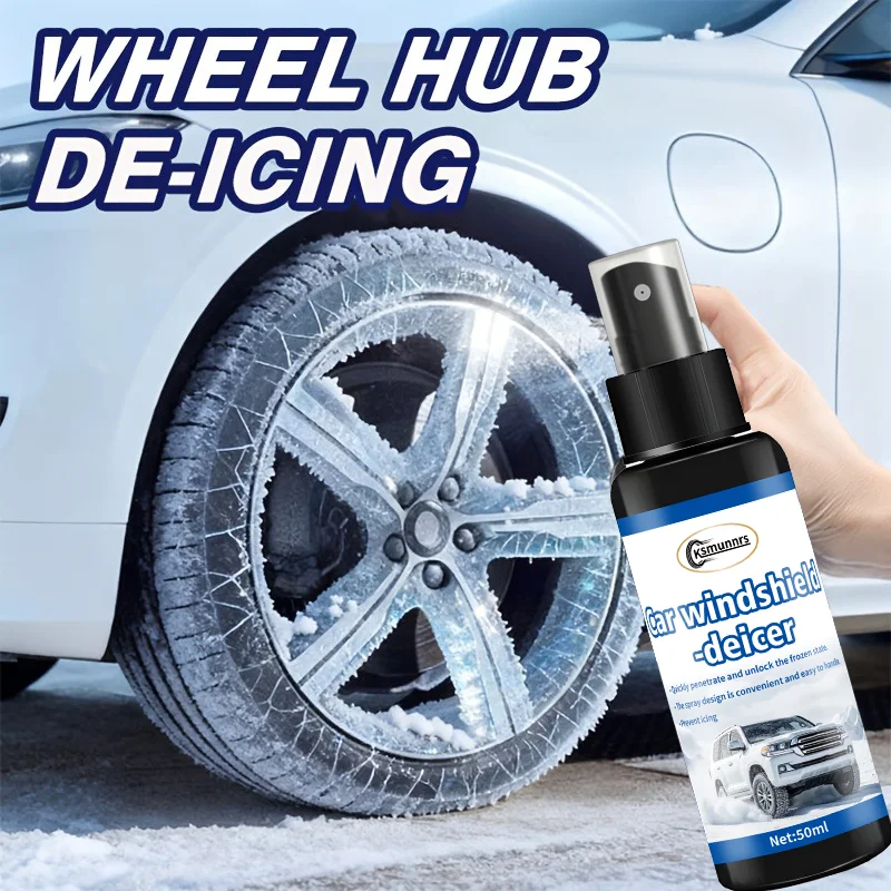 Car Wheel De-icing Spray — Quickly melts ice and prevents freezing | Keeps wheels running smoothly | Winter protection and care