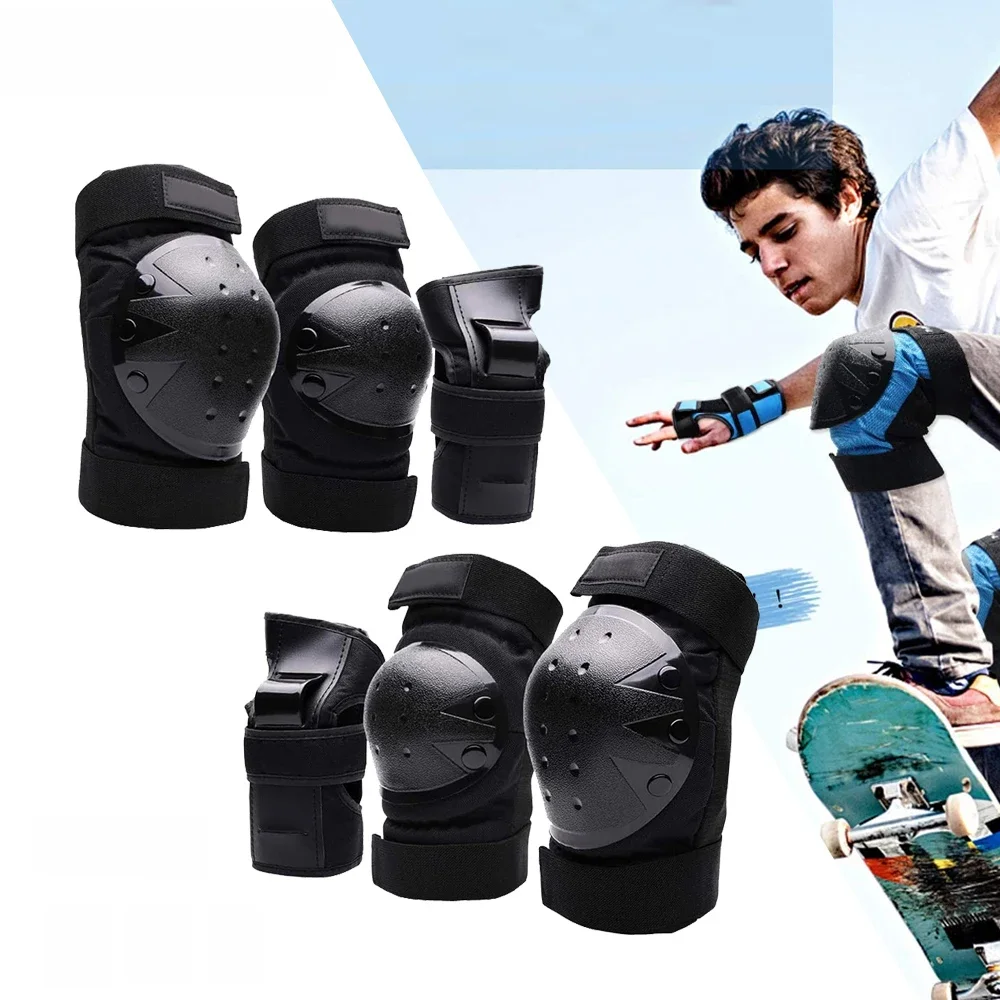 AliExpress GOMOREON 6Pcs Kids/Adults Knee Pads Elbow Pads Wrist Guards Protective Gear for Skateboarding Roller Skating Cycling BMX Bicycle
