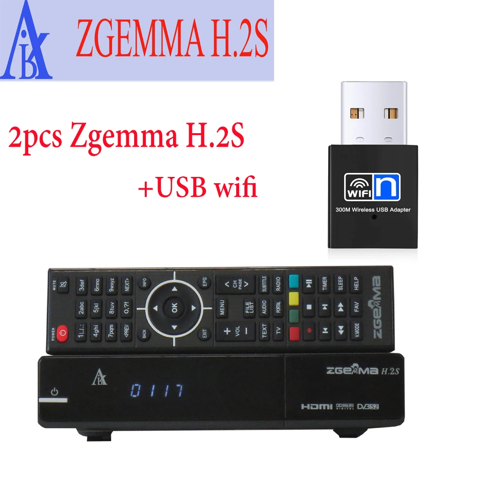 2024 New Classical edition ZGEMMA H.2S Satellite tv receiver DVB-S2+DVB-S2 twin tuner enigma 2 Linux fastest world tv receiver