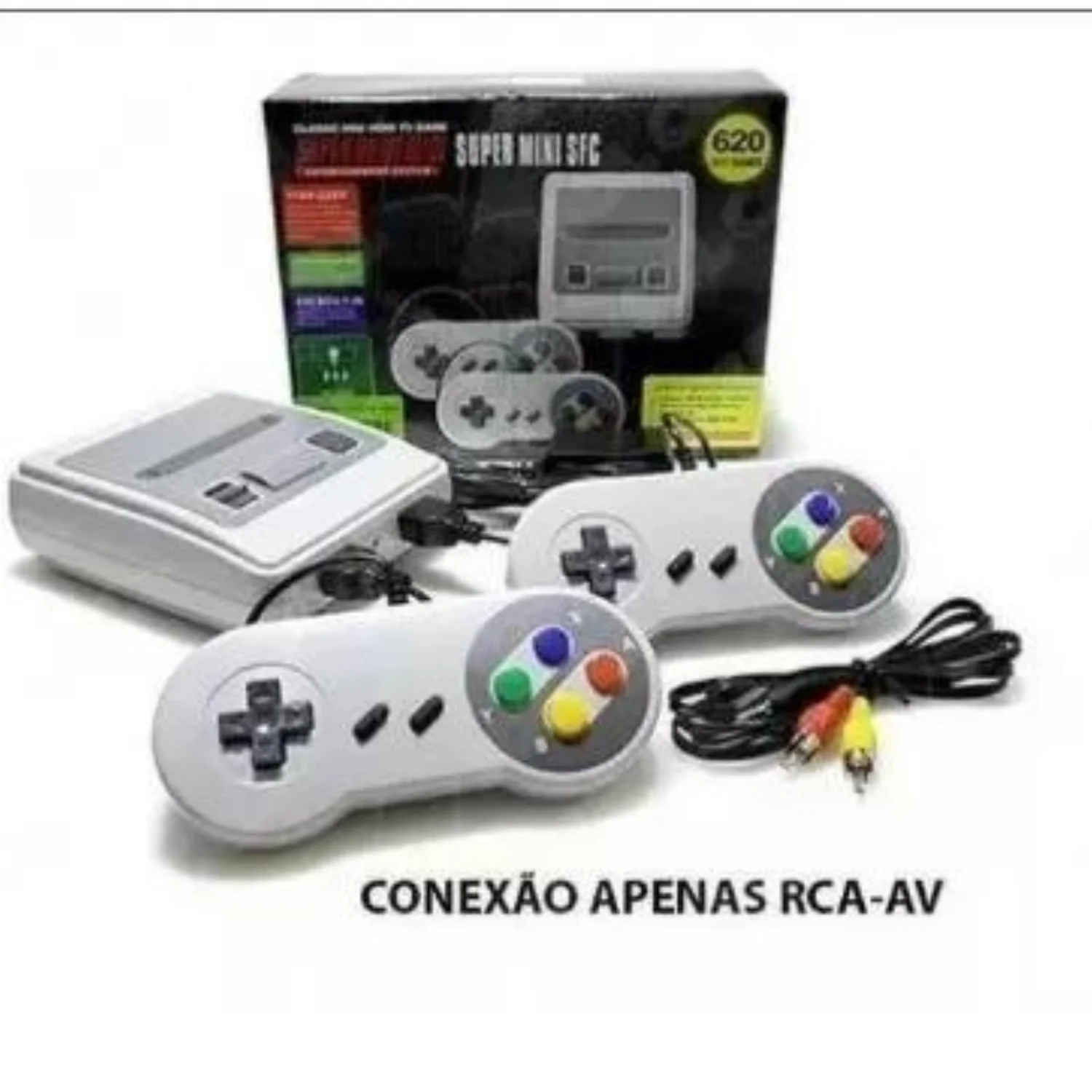 Video Game Super Mini 620 Jogos Retro 8 Bits 2 Controles Nitendo