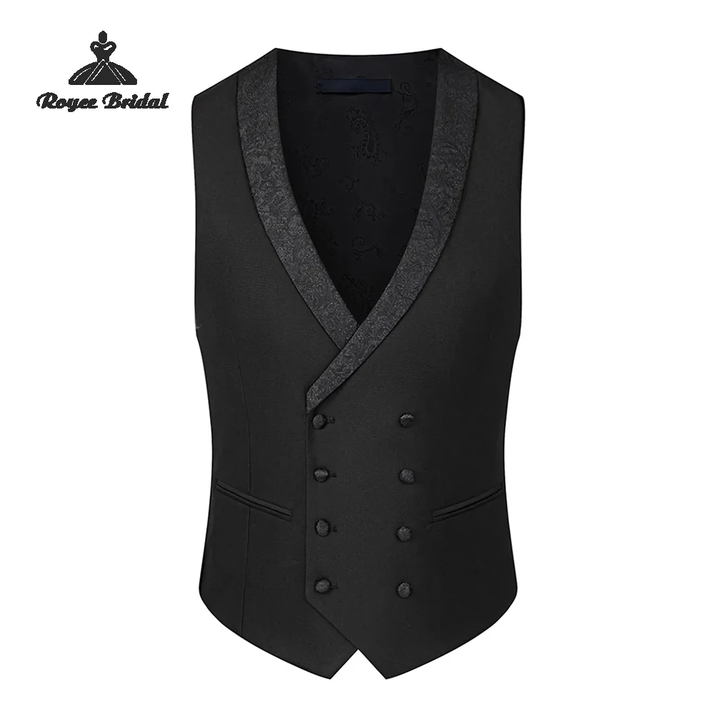 Zwart Driedelig Single Breasted Heren Trouwpak 2026 Piek Revers Formeel Avondpak Aangepaste trajes para hombre