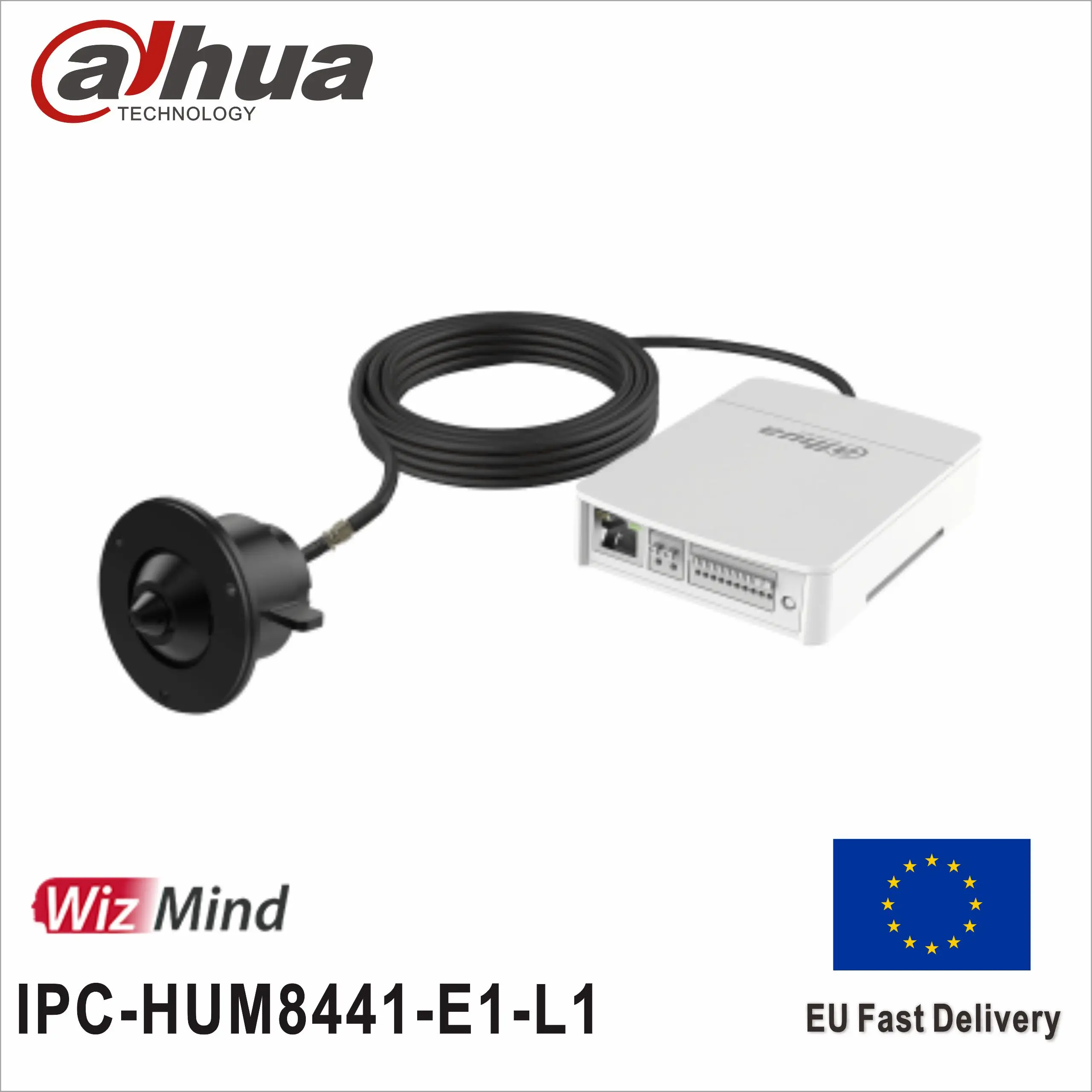 Dahua IPC-HUM8441-E1-L1 4MP Covert Pinhole WizMind Network Camera-KIT