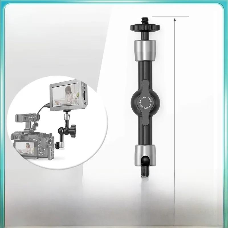 Kamera SmallRig 5,5 cala ramię przegubowe mocowanie EVF uchwyt mikrofonu uniwersalny 1/4 "do 1/4" aluminiowa kamera z magicznym ramieniem 2065 — zdjęcie 2