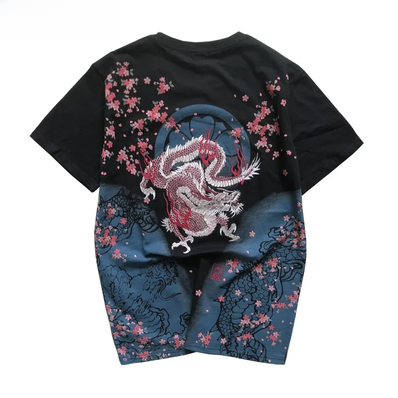 Supzoom Neue Ankunft Tier T-shirt Marke Kleidung Waren Stickerei Mit Kurzen Karpfen Tattoo Oansatz Baumwolle Casual T Shirt Männer