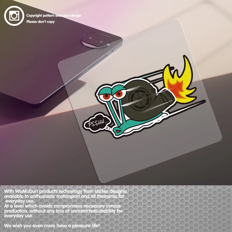 

Classic Design Funny PSSHH Snail Turbo Stickers Vinyl Motorcross CarDecal Reflec Racing Stickers Decorate for Car Sticker