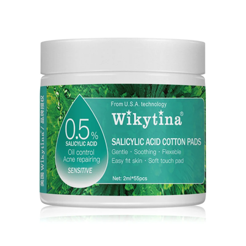 Salicylic Acid Cotton Pads Shrink Pores Blackhead Removal Oil Control Acne Treatment Exfoliating Moisturizing Facial Skin Care