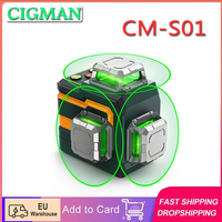 Cigman Cm-S01 12 Lines Laser Level with App Control 3X360 °   Self-Leveling & Manual Mode Stepless Dimming 30H Max Ip54 Waterproof