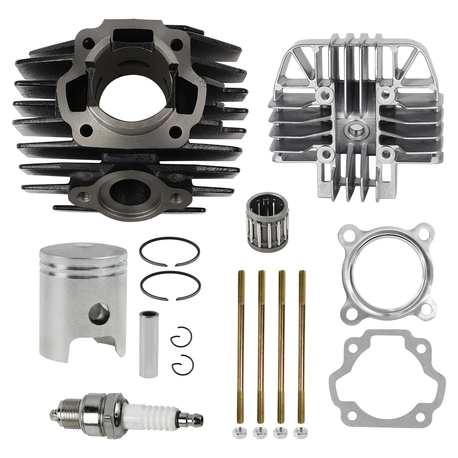 Nowa uszczelka cylindra zestaw pierścieni tłokowych górny koniec dla Yamaha PW 80 PW80 Y-Zinger 1983-2006 motor terenowy cylinder silnika — zdjęcie 2