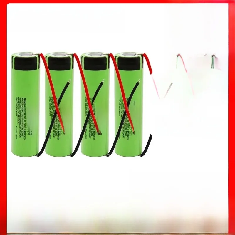 Original nouveau Panasonic NCR18650B 3.7 v 3400 mAh 18650 batterie rechargeable lithium-ion soudage câble en silicone bricolage