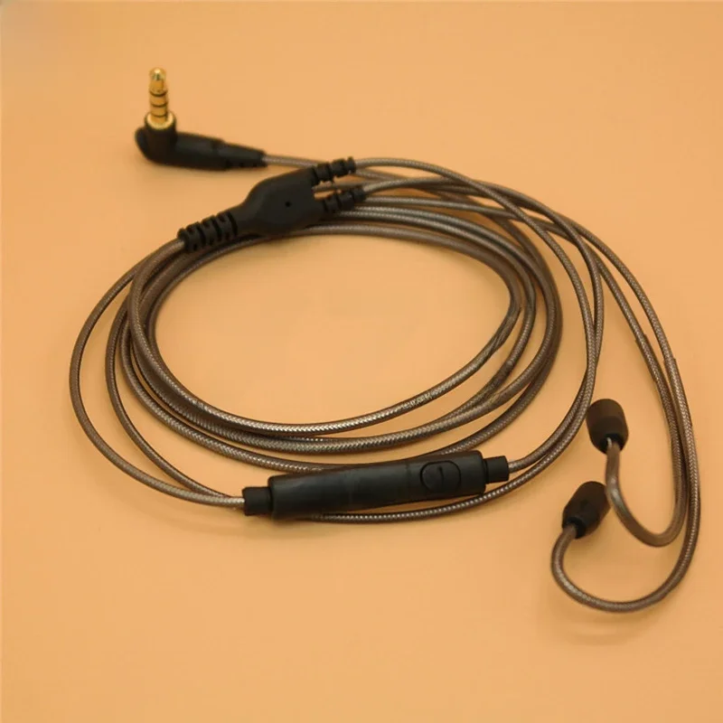 Kabel do Shure SE215 SE425 SE535 SE846 UE900 Port Zamiennik MMCX Kabel do słuchawek Kable z mikrofonem do iphone Samsung — zdjęcie produktu 7