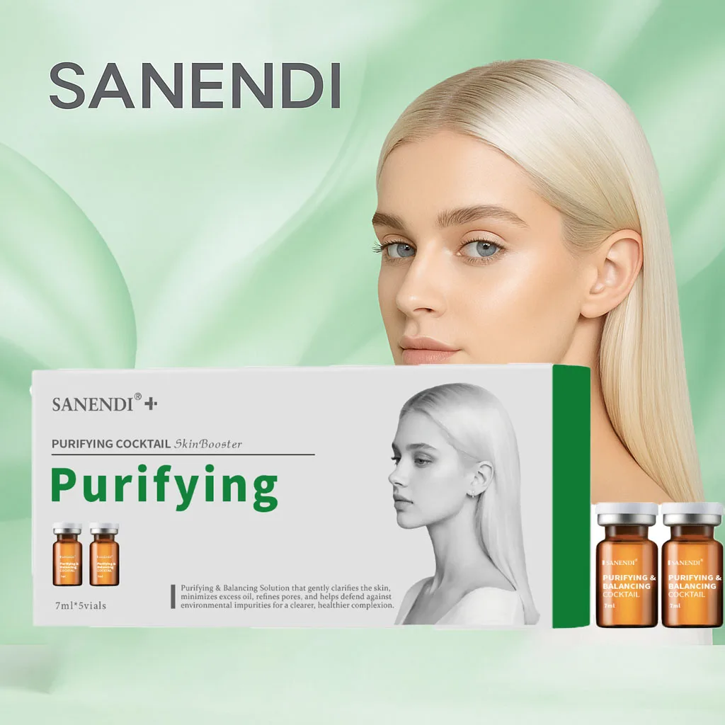 منتجات Sanendi الكورية للعناية بالبشرة، فيتامينات متنوعة توفر ترطيب عميق لطيف وفعال لجميع أنواع البشرة، قوارير 7 مل × 5