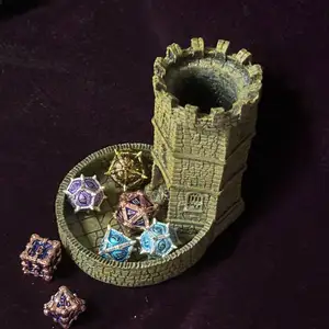 Ancient tower for DND DICE TOWER CASTLE ORNESSES OCO Aquarius Decoration Citywall Home Decoration Outdoors Christmas Gifts 8 Main Sales Data Tower - №3