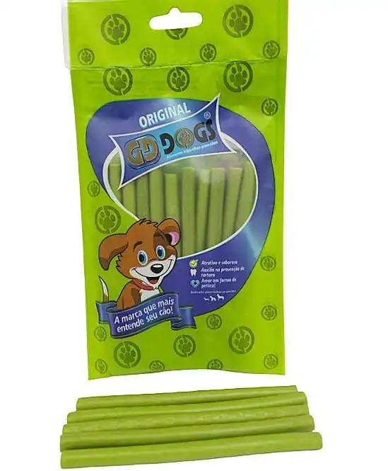 Petisco Para Cães GDDogs Palito Fino Menta 10 Unid