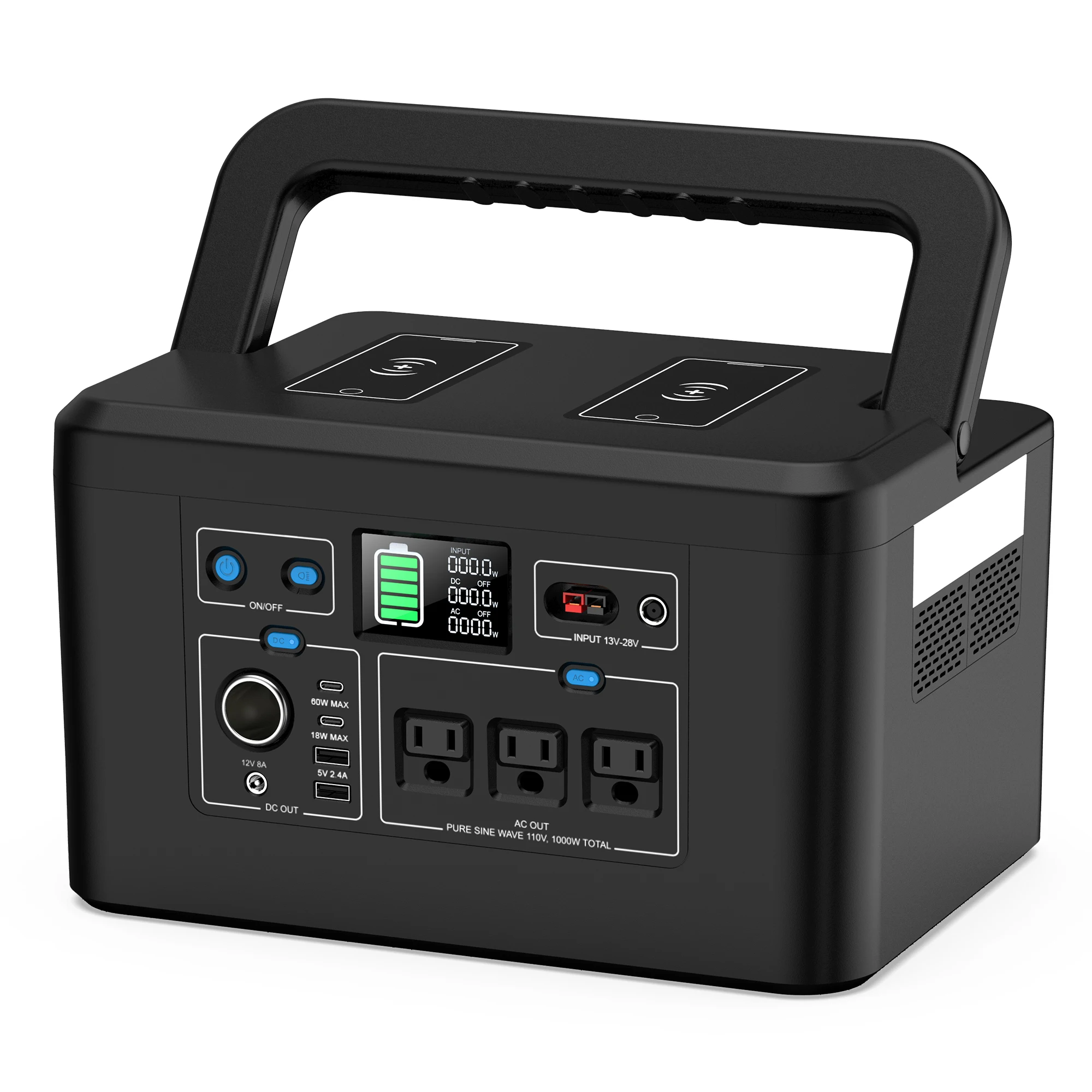 Outdoor Power Bank With Ac Outlet - Stazione di Alimentazione Portatile 200000mAh 800W,