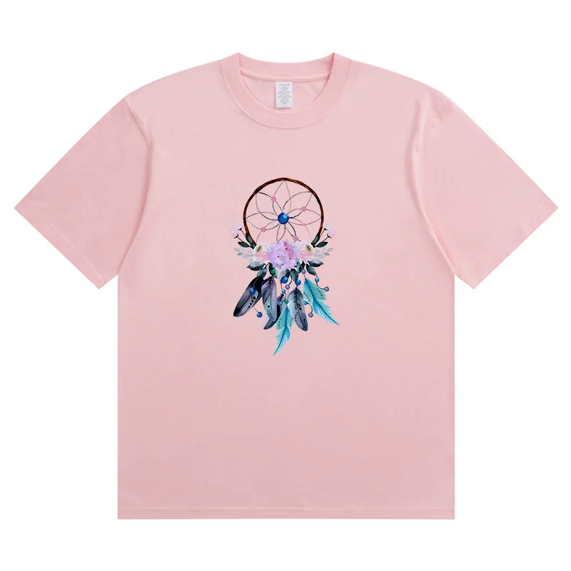 Summer New Sweet Cartoon Cute Dream Catcher Fashion Sports Women's T-Shirt Harajuku Graphic Clothing Women's Top,Drop Ship